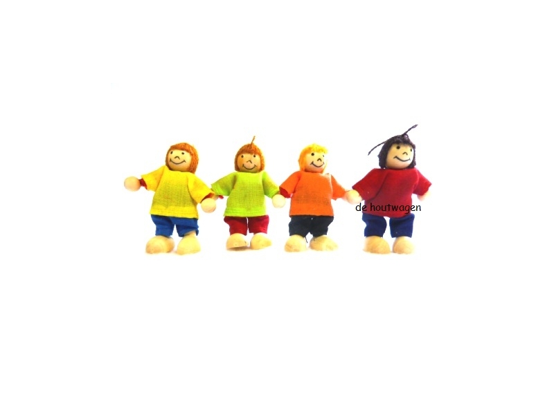 De Houtwagen | poppenhuispoppetjes kinderen | poppenhuispopjes | € 12,50