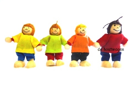 De Houtwagen | poppenhuispoppetjes kinderen | poppenhuispopjes | € 12,50