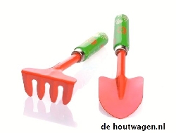tuinset vlinder schepje en hark