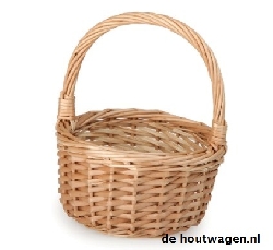 rieten mandje klein rond 