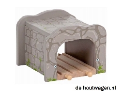 tunnel grijs met dubbel spoor