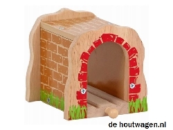 tunnel met rode stenen