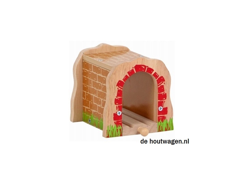 tunnel met rode stenen
