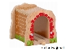 tunnel met rode stenen