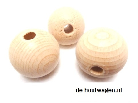 houten kralen blank 35 mm. 