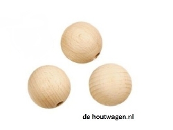 houten kralen blank 40 mm. 
