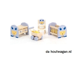 poppenhuis meubels set babykamer 