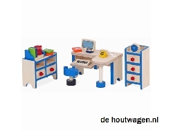 poppenhuis meubels set kantoor 