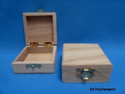 sieraden kistje hout ray 7 x 7 x 3.5