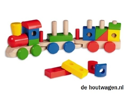 De Houtwagen | blokken trein joueco | gewone treinen | € 29,95