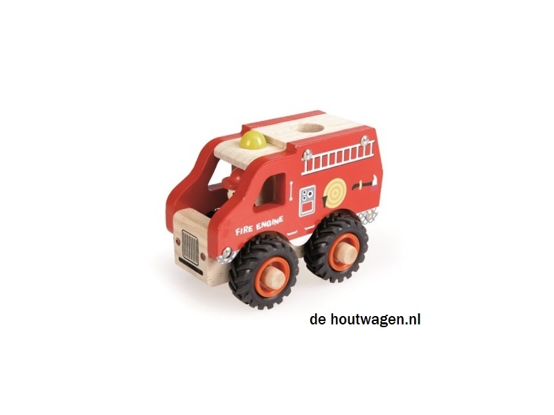 De Houtwagen | brandweerwagen egmont toys | houten vrachtwagens en machines | € 19,95