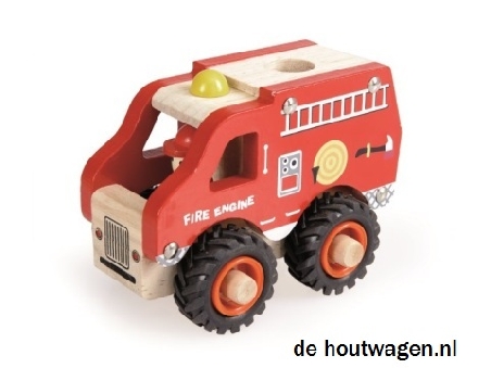 De Houtwagen | brandweerwagen egmont toys | houten vrachtwagens en machines | € 19,95