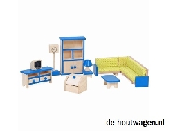 poppenhuis meubels set woonkamer