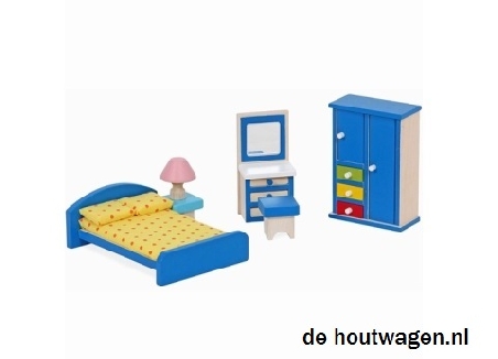 poppenhuis meubels set slaapkamer