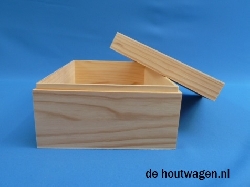 kist A 5 formaat met losse deksel 23x17x10
