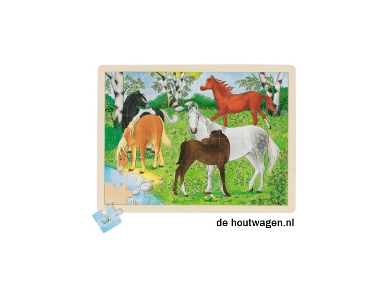 puzzel met pony's goki 96 delig