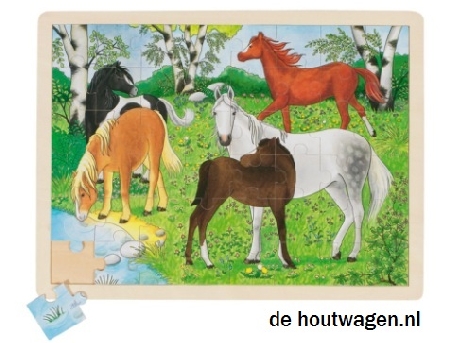 puzzel met pony's goki 96 delig