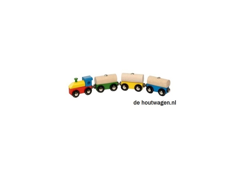 De Houtwagen | locomotief met boomstammen | mentari treinen | € 12,95