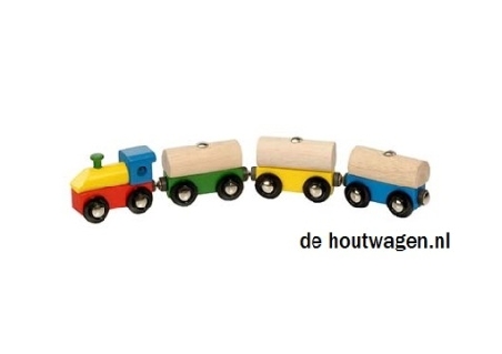 De Houtwagen | locomotief met boomstammen | mentari treinen | € 12,95