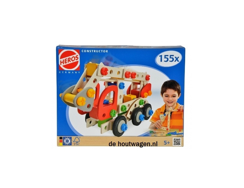 De Houtwagen | constructor brandweer 155 delen | kinder gereedschap | € 37,50