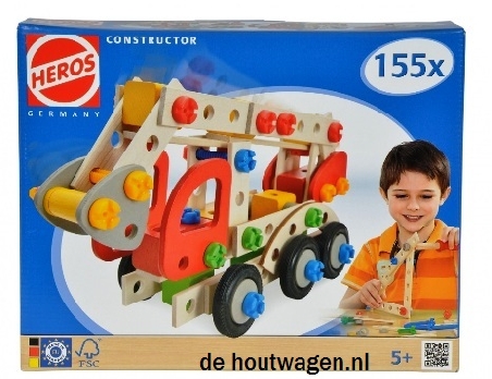 De Houtwagen | constructor brandweer 155 delen | kinder gereedschap | € 37,50