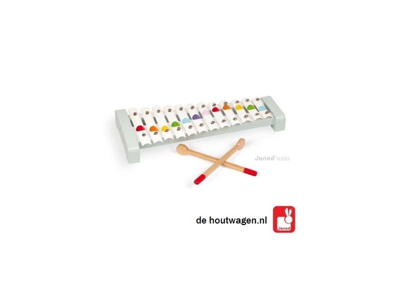 De Houtwagen | metalen xylofoon janod | xylofoon | € 14,95