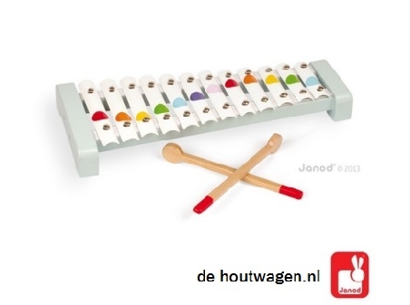 De Houtwagen | metalen xylofoon janod | xylofoon | € 14,95