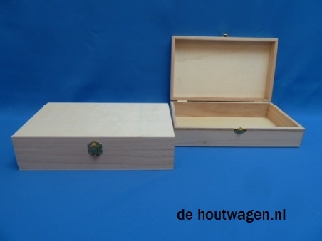 De Houtwagen | tekenkist 27.5 x 16.5 x 7 | houten kisten rechthoekig | € 7,95