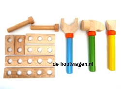 De Houtwagen | werkbank met cirkelzaag | kinder gereedschap | € 59,95
