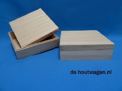 kist vierkant met losse deksel 21x21x7