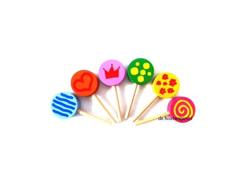 houten speelgoed lollies