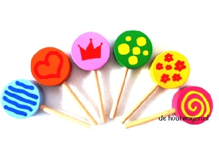 houten speelgoed lollies