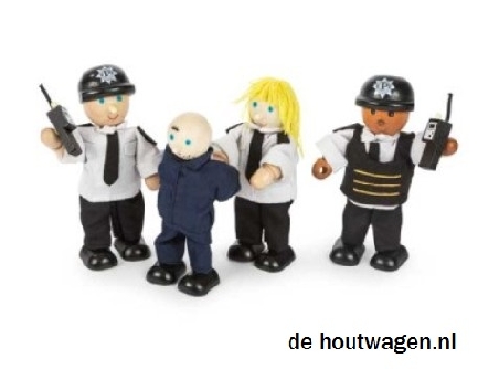 buigpopjes politie en gevangene 