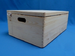 De Houtwagen | opbergkist playwood breed model 60 x 40 x 23 cm. | houten opbergkisten | € 75,00