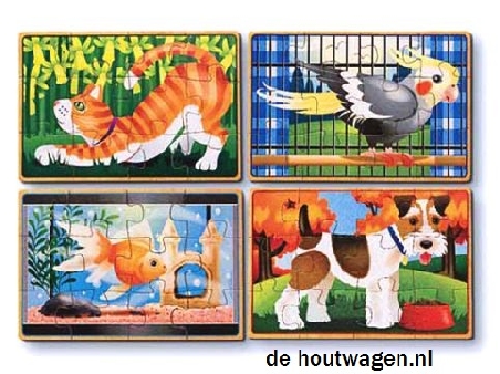 puzzelkist huisdieren