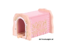 tunnel met roze stenen