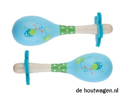 sambaballen vogel blauw