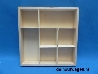 De Houtwagen | letterbak vierkant met 7 vakken 26 x 26 x 4 | letterbakken | € 13,50