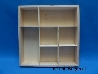 De Houtwagen | letterbak vierkant met 7 vakken 26 x 26 x 4 | letterbakken | € 13,50