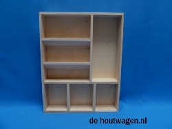 letterbak met 2 schuine vakken 38 x 30 x 5