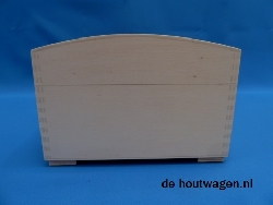 De Houtwagen | schatkist groot 33x20x13 | houten kisten overige vormen | € 45,00