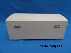 De Houtwagen | schatkist groot 33x20x13 | houten kisten overige vormen | € 45,00