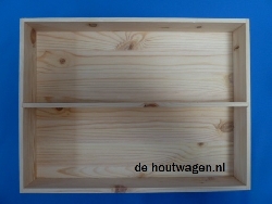opbergkist met vakverdeling hoog 40x30x24-5