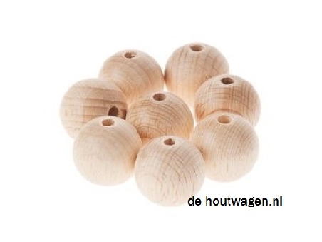 houten kralen blank 25 mm.