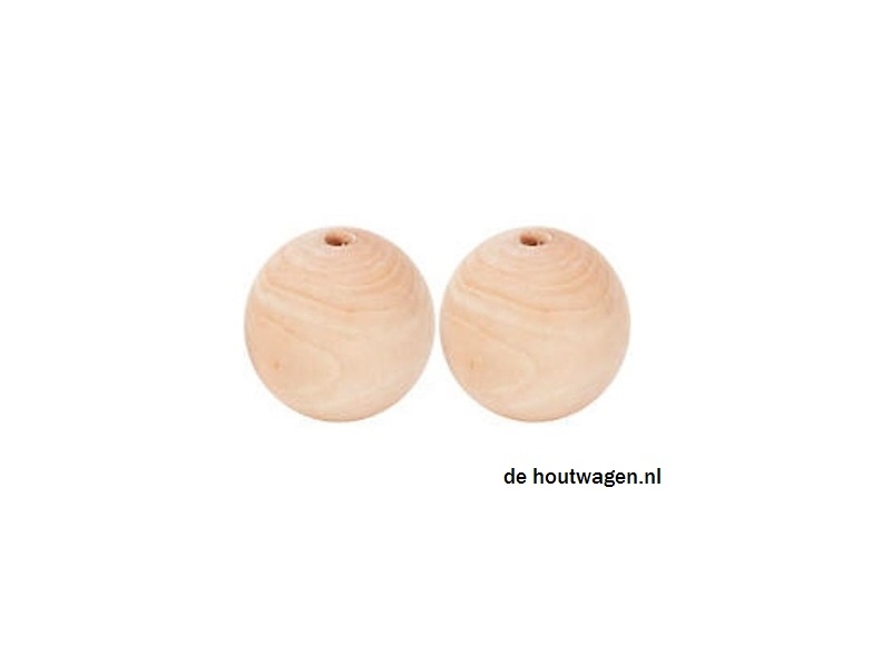 houten kralen blank 45 mm.