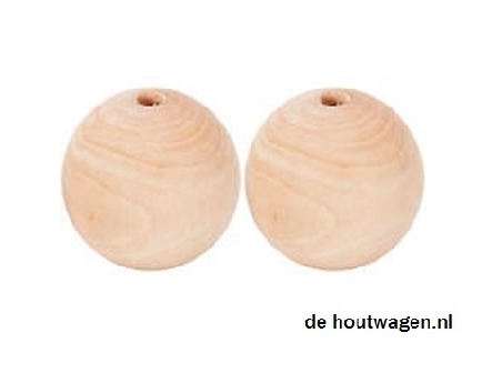 houten kralen blank 45 mm.