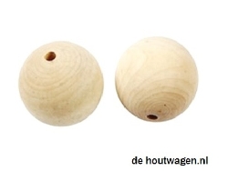 houten kralen blank 50 mm.
