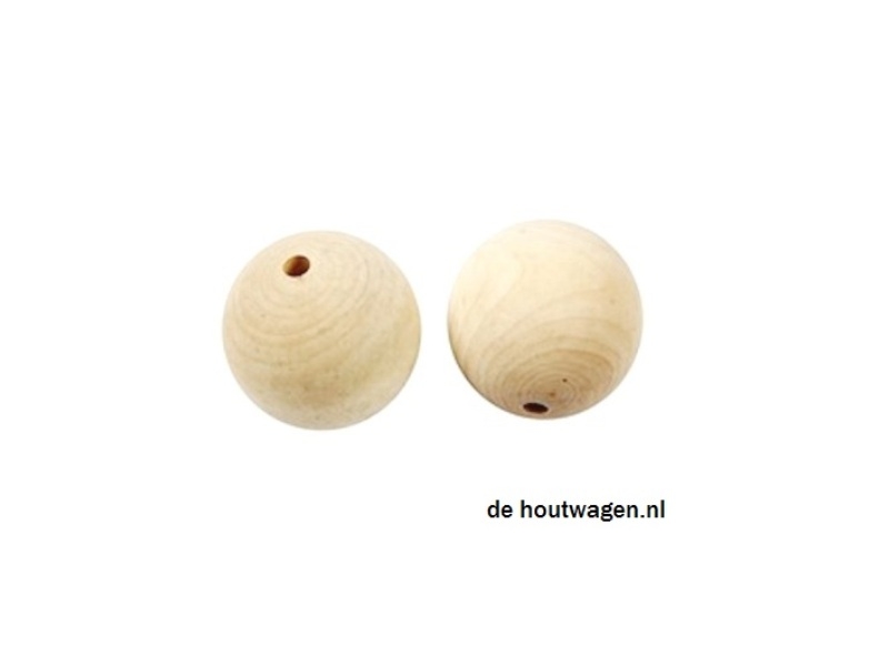 De Houtwagen | houten kralen blank 50 mm. | houten kralen groot | € 4,95 De Houtwagen | houten kralen blank 50 mm. | houten kralen groot | € 4,95
