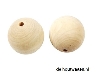 De Houtwagen | houten kralen blank 50 mm. | houten kralen groot | € 4,95