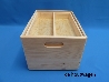 De Houtwagen | opbergkrat met vakverdeling hoog 40x30x24 | houten kratten | € 37,50